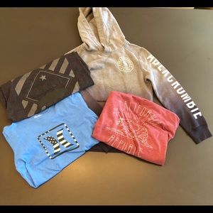 Hoodie & 3 shirts - Abercrombie Hurley O’Neill